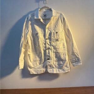 Lee Cream Denim Chore Coat Jacket